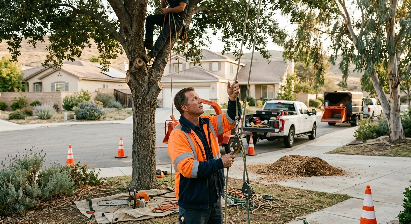 Finished Tree Service system setup by Castaic Tree Service Elite