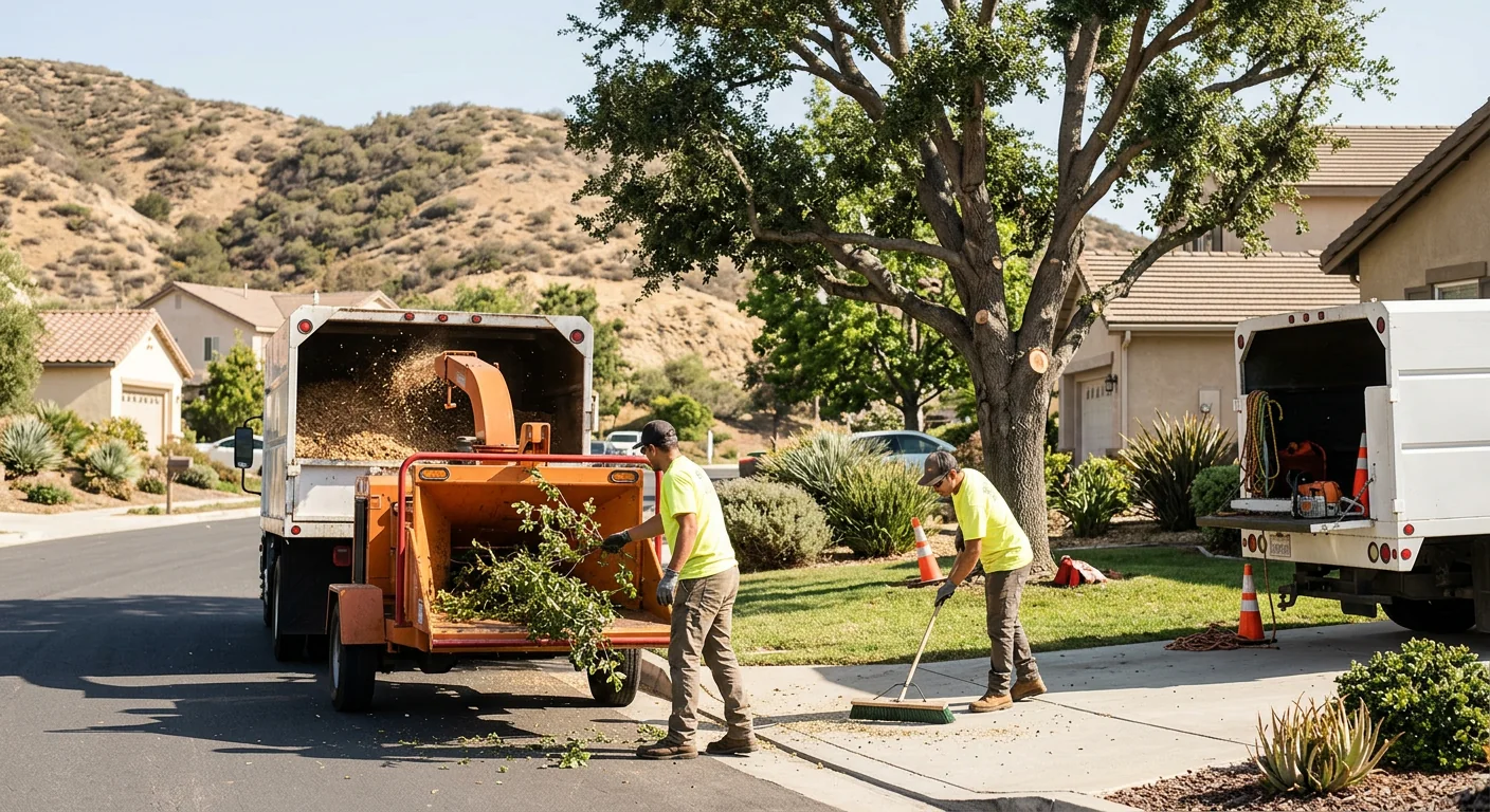 Finished Tree Service system setup by Castaic Tree Service Elite
