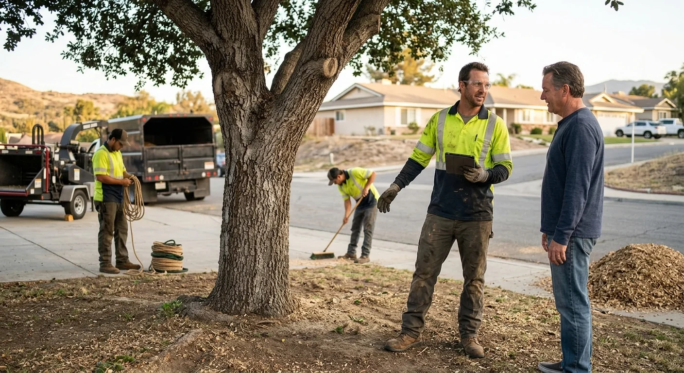 Finished Tree Service system setup by Castaic Tree Service Elite