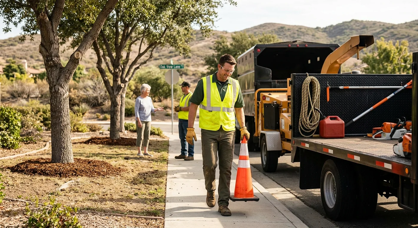 Finished Tree Service system setup by Castaic Tree Service Elite